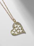 Кулон на цепочке «Прелесть», сердце, ассорти, белый в золоте, 40 см 10218469