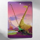 Кулон «Прелесть» динозавр, цвет зелёный в золоте, 40 см - фото 321478090