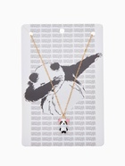 Кулон на цепочке «Прелесть», панда милый, бело-чёрный в золоте, 40 см - Фото 2