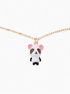 Кулон на цепочке «Прелесть», панда милый, бело-чёрный в золоте, 40 см - Фото 3