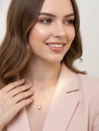 Кулон на цепочке «Прелесть», панда милый, бело-чёрный в золоте, 40 см - Фото 2