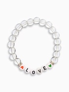 Браслеты парные «Неразлучники» бусины, love forever, белые, d=6 см - Фото 2