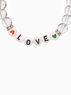 Браслеты парные «Неразлучники» бусины, love forever, белые, d=6 см - Фото 3