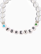 Браслеты "Неразлучники" бусины, love forever, цвет белый - фото 809301783