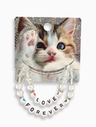 Браслеты парные «Неразлучники» бусины, love forever, белые, d=6 см - Фото 6