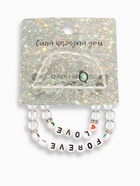 Браслеты парные «Неразлучники» бусины, love forever, белые, d=6 см - Фото 7