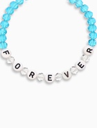 Браслеты "Неразлучники" бусины, 3 шт., best friends forever, цвет бело-голубой - фото 809301789