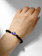 Браслет-оберег «Бусины» сердце, чёрный - Фото 6