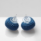 Серьги пластик «Карамель» сердце, цвет синий - Фото 4