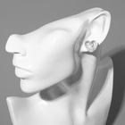 Серьги пластик «Карамель» сердце конфетти, цвет белый - Фото 4