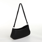 Сумка женская багет на молнии, 26×5×10.5 см, чёрная - Фото 5