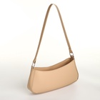 Сумка женская багет на молнии, 26×5×10.5 см, бежевая - Фото 5