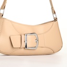 Сумка женская багет на молнии, 26×5×10.5 см, бежевая - Фото 4