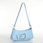 Сумка женская багет на молнии, 26×5×10.5 см, голубая - Фото 6