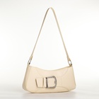 Сумка женская багет на молнии, 26×5×10.5 см, молочная - Фото 6