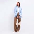 Сумка женская багет на молнии, 26×5×10.5 см, молочная - Фото 7