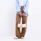 Сумка женская багет на молнии, 26×5×10.5 см, молочная - Фото 2