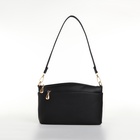 Сумка женская кросс-боди на молнии, 23×9×15 см, чёрная - Фото 2