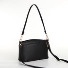 Сумка женская кросс-боди на молнии, 23×9×15 см, чёрная - Фото 3