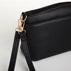 Сумка женская кросс-боди на молнии, 23×9×15 см, чёрная - Фото 4