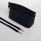 Сумка женская кросс-боди на молнии, 23×9×15 см, тёмно-синяя - Фото 5