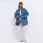 Сумка женская кросс-боди на молнии, 23×9×15 см, серая - Фото 8