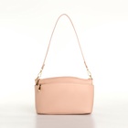 Сумка женская кросс-боди на молнии, 23×9×15 см, пудровая - Фото 2
