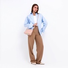 Сумка женская кросс-боди на молнии, 23×9×15 см, пудровая - Фото 7