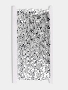 Тесьма декоративная с пайетками, 15 мм, 9,1 ± 0,5 м, цвет серебряный - Фото 4