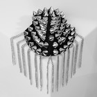 Брошь «Эполет» шипы, цвет серебро - Фото 2