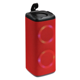 Портативная колонка LM-882, 10 Вт, 800 мАч, подсветка, micro SD, красная