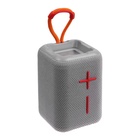 Портативная колонка F68, 5 Вт, 600 мАч, подсветка. micro SD, серая - Фото 2