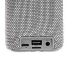 Портативная колонка F68, 5 Вт, 600 мАч, подсветка. micro SD, серая - Фото 4
