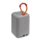 Портативная колонка F68, 5 Вт, 600 мАч, подсветка. micro SD, серая - Фото 5