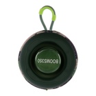 Портативная колонка Booms350, 7 Вт, 1200 мАч, подсветка, micro SD, хаки - Фото 6