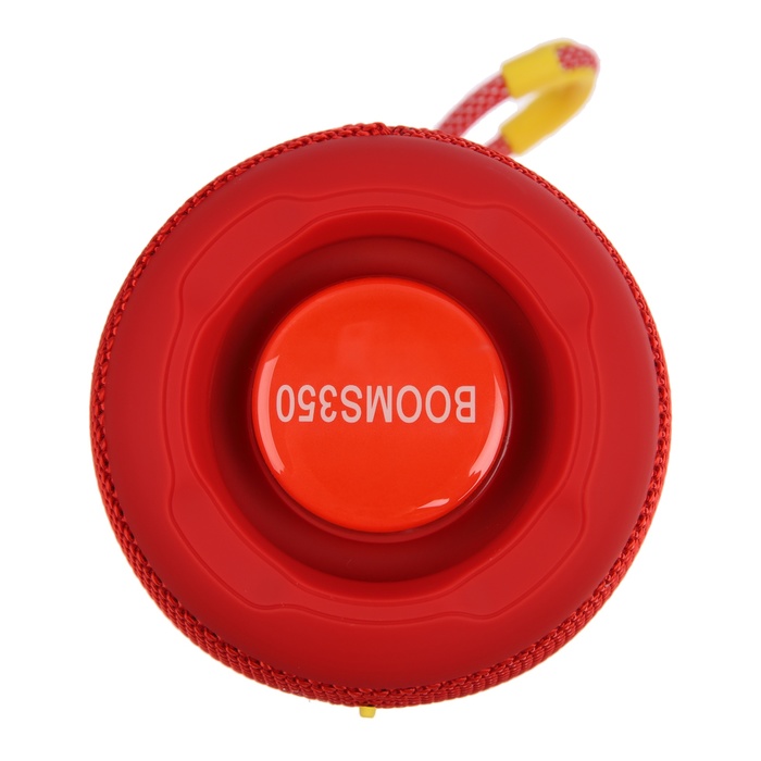 Портативная колонка Booms350, 7 Вт, 1200 мАч, подсветка, micro SD, красная