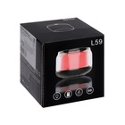 Портативная колонка l59, 5 Вт, 500 мАч, BT 5.0, подсветка, чёрная - Фото 13