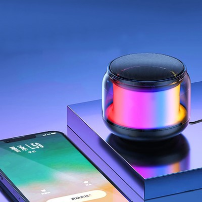 Портативная колонка l59, 5 Вт, 500 мАч, BT 5.0, подсветка, чёрная