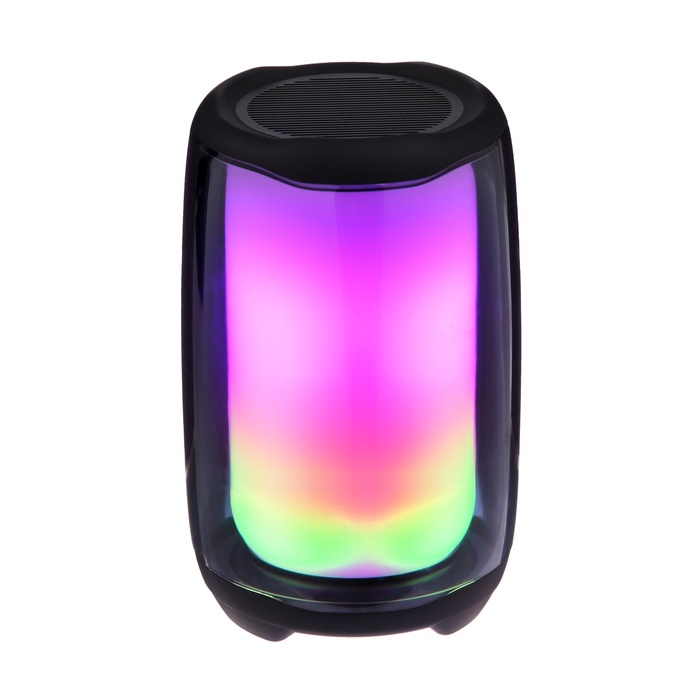 Портативная колонка Pulse 5 mini, 5 Вт, 1200 мАч, BT5.0, подсветка, чёрная - Фото 1