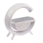 Портативная колонка - ночник BT2301, 5 Вт колонка, 10 W зарядка, 1200 мАч, подсветка, белая - Фото 6