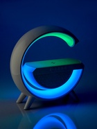 Портативная колонка - ночник BT2301, 5 Вт колонка, 10 W зарядка, 1200 мАч, подсветка, белая - Фото 14