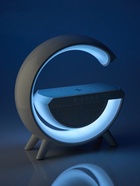 Портативная колонка - ночник BT2301, 5 Вт колонка, 10 W зарядка, 1200 мАч, подсветка, белая - Фото 21