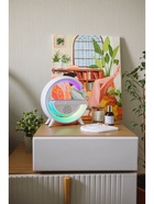 Портативная колонка - ночник BT2301, 5 Вт колонка, 10 W зарядка, 1200 мАч, подсветка, белая - Фото 2