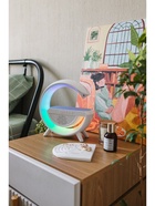 Портативная колонка - ночник BT2301, 5 Вт колонка, 10 W зарядка, 1200 мАч, подсветка, белая - Фото 4