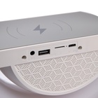 Портативная колонка - ночник BT2301, 5 Вт колонка, 10 W зарядка, 1200 мАч, подсветка, белая - Фото 8