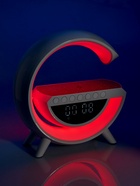 Портативная колонка - ночник BT3401, 5 Вт колонка, 15 W зарядка, 1200 мАч, подсветка, белая - Фото 14