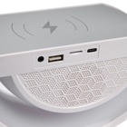 Портативная колонка - ночник BT3401, 5 Вт колонка, 15 W зарядка, 1200 мАч, подсветка, белая - Фото 7