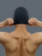 Шапочка для плавания взрослая ONLYTOP Swim, непромокаемая, тканевая, обхват 54-60 см, чёрная - Фото 3