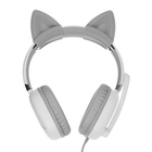 Наушники AKZ D52, проводные, полноразмерные, микрофон, накладные уши, RGB, 1,75 м, белые - Фото 6