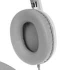 Наушники AKZ D52, проводные, полноразмерные, микрофон, накладные уши, RGB, 1,75 м, белые - фото 9642443